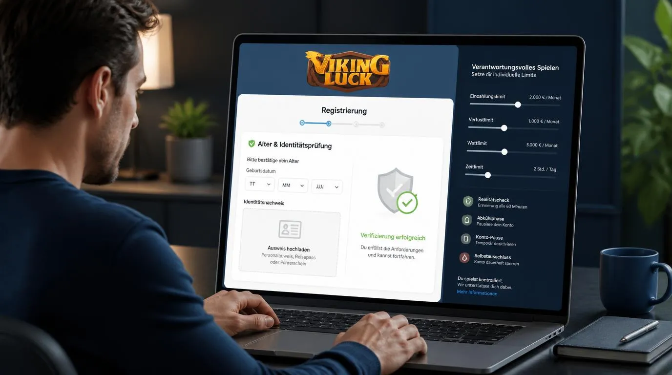 Volljährige Person prüft Ausweisangaben in einem sicheren Online-Registrierungsformular